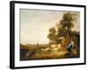 A Landscape with Shepherds and Shepherdesses-Aelbert Cuyp-Framed Giclee Print