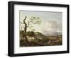 A Landscape with Travellers (Oil)-Jan Wynants-Framed Giclee Print
