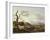 A Landscape with Travellers (Oil)-Jan Wynants-Framed Giclee Print