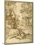 A Landscape with Two Shepherds Lads Resting, While a Satyr and a Goat Dance-Giovanni Francesco Grimaldi-Mounted Giclee Print