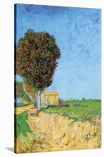 A Lane Near Arles-Vincent van Gogh-Stretched Canvas