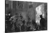 A Lantern Lecture for Soldiers in a Ymca Hut, WW1-W. Hatherell-Stretched Canvas