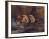 A Laplander Asleep by a Fire-Francois Auguste Biard-Framed Giclee Print