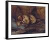 A Laplander Asleep by a Fire-Francois Auguste Biard-Framed Giclee Print