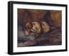 A Laplander Asleep by a Fire-Francois Auguste Biard-Framed Giclee Print