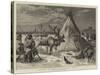 A Laplander's Encampment on the Neva at St Petersburg-Samuel Edmund Waller-Stretched Canvas