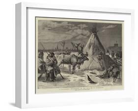 A Laplander's Encampment on the Neva at St Petersburg-Samuel Edmund Waller-Framed Giclee Print