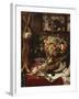 A Larder Still Life with Fruit, Game and a Cat by a Window-Frans Snyders Or Snijders-Framed Giclee Print