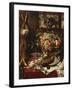 A Larder Still Life with Fruit, Game and a Cat by a Window-Frans Snyders Or Snijders-Framed Giclee Print