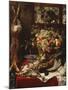 A Larder Still Life with Fruit, Game and a Cat by a Window-Frans Snyders Or Snijders-Mounted Giclee Print