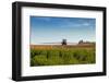 A Large Agricultural Sprayer with Wide Booms Spraying a Field of Potatoes in Rural Prince Edward Is-onepony-Framed Photographic Print