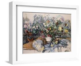 A Large Bouquet of Flowers, C.1892-95-Paul Cézanne-Framed Giclee Print