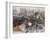 A Large Bouquet of Flowers-Paul Cézanne-Framed Giclee Print