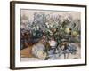 A Large Bouquet of Flowers-Paul Cézanne-Framed Giclee Print