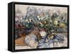 A Large Bouquet of Flowers-Paul Cézanne-Framed Stretched Canvas