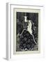 A Large Christmas Card, 1895 (Line Block Print)-Aubrey Beardsley-Framed Premium Giclee Print