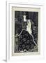 A Large Christmas Card, 1895 (Line Block Print)-Aubrey Beardsley-Framed Giclee Print