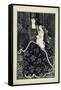 A Large Christmas Card, 1895 (Line Block Print)-Aubrey Beardsley-Framed Stretched Canvas