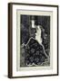 A Large Christmas Card, 1895 (Line Block Print)-Aubrey Beardsley-Framed Giclee Print