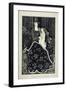 A Large Christmas Card, 1895 (Line Block Print)-Aubrey Beardsley-Framed Giclee Print