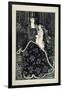 A Large Christmas Card, 1895 (Line Block Print)-Aubrey Beardsley-Framed Giclee Print