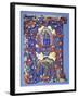 A Large Historiated 'A' with a Depiction of the Ascension, C.1450-Filippo Di Matteo Torelli-Framed Giclee Print