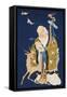 A Large Kesi Hanging Scroll Depicting Shoulao Holding a Peach-null-Framed Stretched Canvas