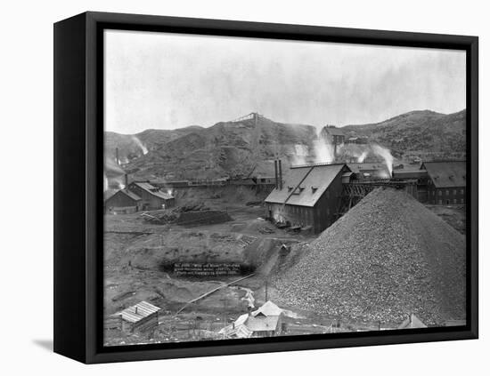 A Large Mining Facility Part of the Homestake Works-John C.H. Grabill-Framed Stretched Canvas