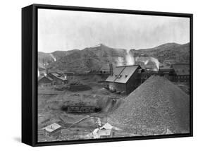 A Large Mining Facility Part of the Homestake Works-John C.H. Grabill-Framed Stretched Canvas