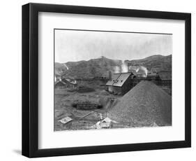 A Large Mining Facility Part of the Homestake Works-John C.H. Grabill-Framed Photographic Print