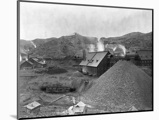 A Large Mining Facility Part of the Homestake Works-John C.H. Grabill-Mounted Photographic Print