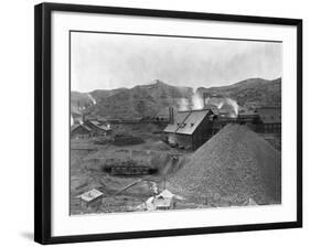 A Large Mining Facility Part of the Homestake Works-John C.H. Grabill-Framed Photographic Print