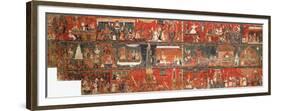 A Large Nepalese Historical Painting Representing a Version of the Legend of Red Avalokiteshvara-null-Framed Premium Giclee Print