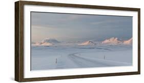 A Large Panorama of the Vatnajokull National Park Landscape in Iceland-Alex Saberi-Framed Photographic Print