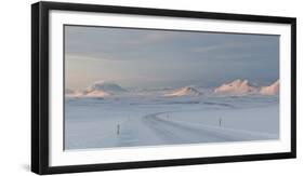 A Large Panorama of the Vatnajokull National Park Landscape in Iceland-Alex Saberi-Framed Photographic Print