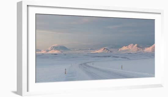 A Large Panorama of the Vatnajokull National Park Landscape in Iceland-Alex Saberi-Framed Photographic Print