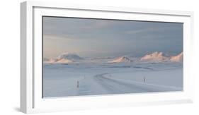 A Large Panorama of the Vatnajokull National Park Landscape in Iceland-Alex Saberi-Framed Photographic Print