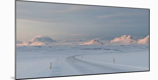 A Large Panorama of the Vatnajokull National Park Landscape in Iceland-Alex Saberi-Mounted Photographic Print