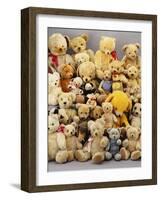 A Large Selection of Teddy Bears-null-Framed Giclee Print