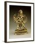 A Large Sino-Tibetan Gilt-Bronze Figure of Yi-Dam Hevajra, 17th/18th Century-null-Framed Giclee Print