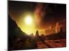 A Large Sun Heats This Alien Planet Which Bakes in Its Glow-Stocktrek Images-Mounted Photographic Print
