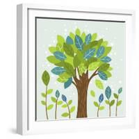 A Large Tree in the Center and Small Trees-TongRo-Framed Giclee Print