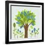 A Large Tree in the Center and Small Trees-TongRo-Framed Giclee Print