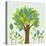 A Large Tree in the Center and Small Trees-TongRo-Stretched Canvas