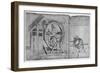 'A Large Wheel Which Is Resolved and Fires Four Crossbows in Succession', c1480, (1945)-Leonardo Da Vinci-Framed Giclee Print