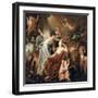 A Late Princess Personifying Peace Crowning the Glory of England, 1819 (Oil on Canvas)-John Dowman-Framed Giclee Print