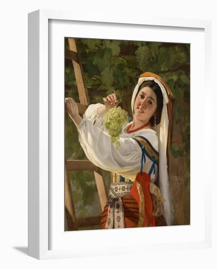 A Laughing Girl in South Italian Dress, 1857-Yevgraf Semyonovich Sorokin-Framed Giclee Print