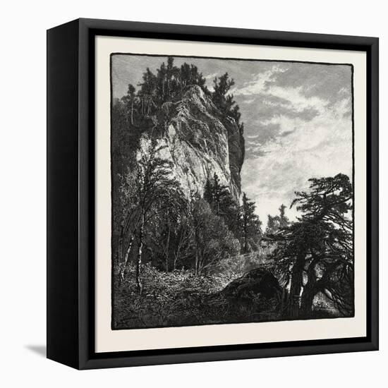 A Laurentian Bluff, Canada, Nineteenth Century-null-Framed Stretched Canvas