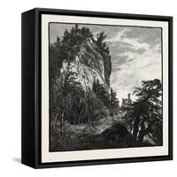 A Laurentian Bluff, Canada, Nineteenth Century-null-Framed Stretched Canvas