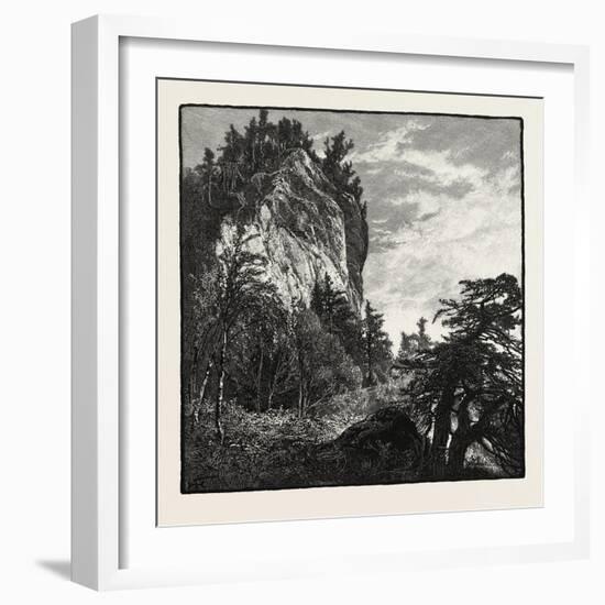 A Laurentian Bluff, Canada, Nineteenth Century-null-Framed Giclee Print